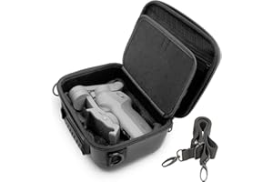CASEMATIX Travel Case Compatible with DJI OM5 , DJI OM4 Osmo Mobile Handheld Gimbal Stabilizer and OM 5 Mobile Accessories - Hard Shell , Adjustable Shoulder Strap , Drop Protection