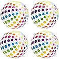Intex 59065EP Jumbo Inflatable Big Panel Colorful Giant Beach Ball (Set of 4)
