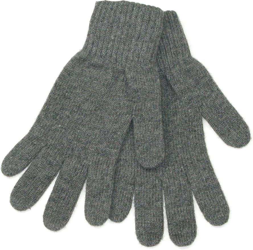 Grey Woolen Gloves for Men Lovarzi Mens winter wool gloves Clothing