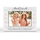 CGBHW Good Friends Picture Frame, Friendship Gifts for Women Friends Best Friend Female BFF, Best Friend Birthday Gifts for Women Friendship Photo Frame 4x6 Horizontal Photo for Tabletop Display