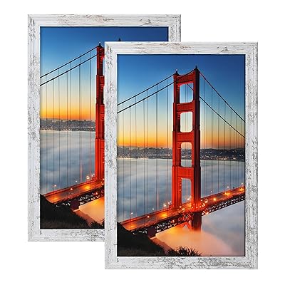 Buy Kcrasan 13x19 Picture Frames Distressed White Wood Poster Frames Set Of 2 Poster Frame 13 19 Mural And Picture Wall Decor Vertically Or Horizontall Online In Turkey B08cmtx5wt