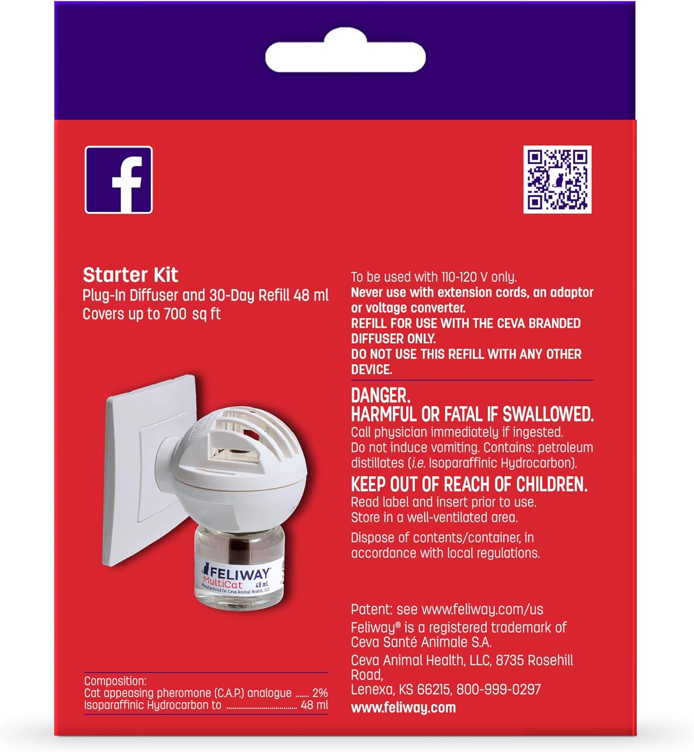 Feliway MultiCat Calming Diffuser Kit (30 Day Starter Kit), Vet Recommended, Reduce Fighting and Conflict Among Cats : Pet Supplies