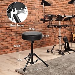 CAHAYA Drum Throne Height Drum Stools Padded Drum