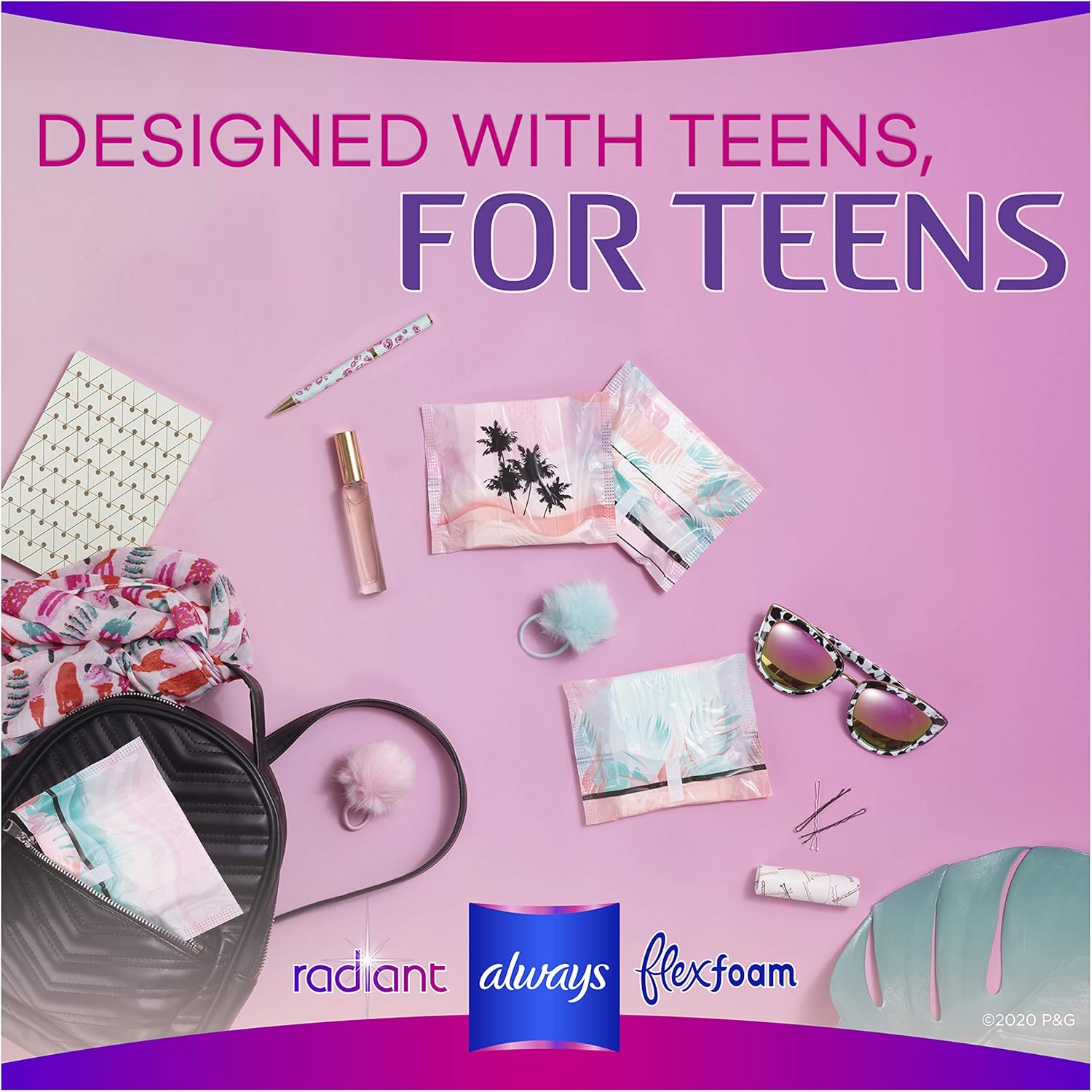 Always Totally Teen Radiant Infinity Pads 28 Count: Health & Personal Care
