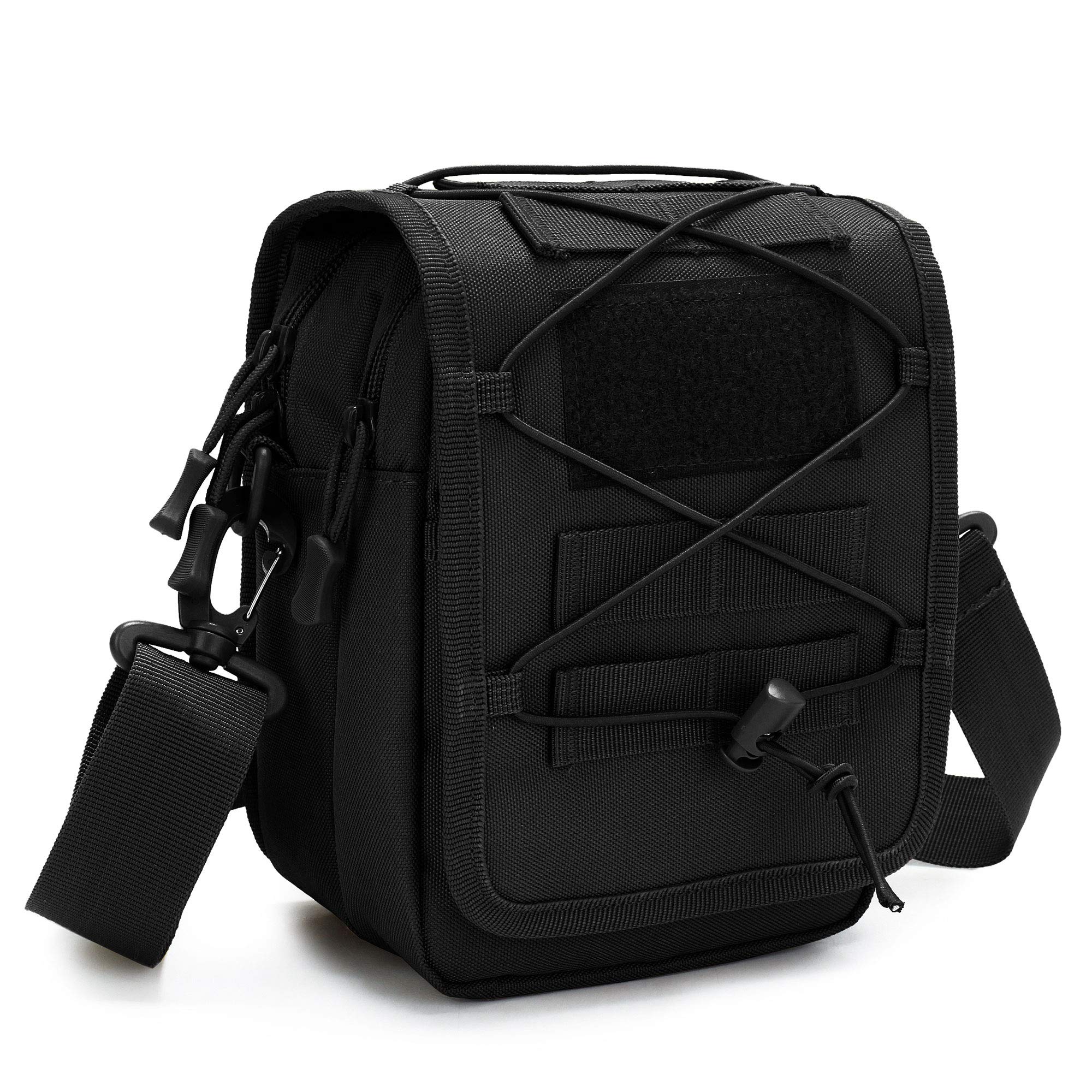 HUNTVP Messenger Bag Tactical Cross Body Bag Men Military Shoulder Bags Laptop Pack for Men Women Work Travelling Camping Hiking Outdoor (Black/Brown/Grey/Green)