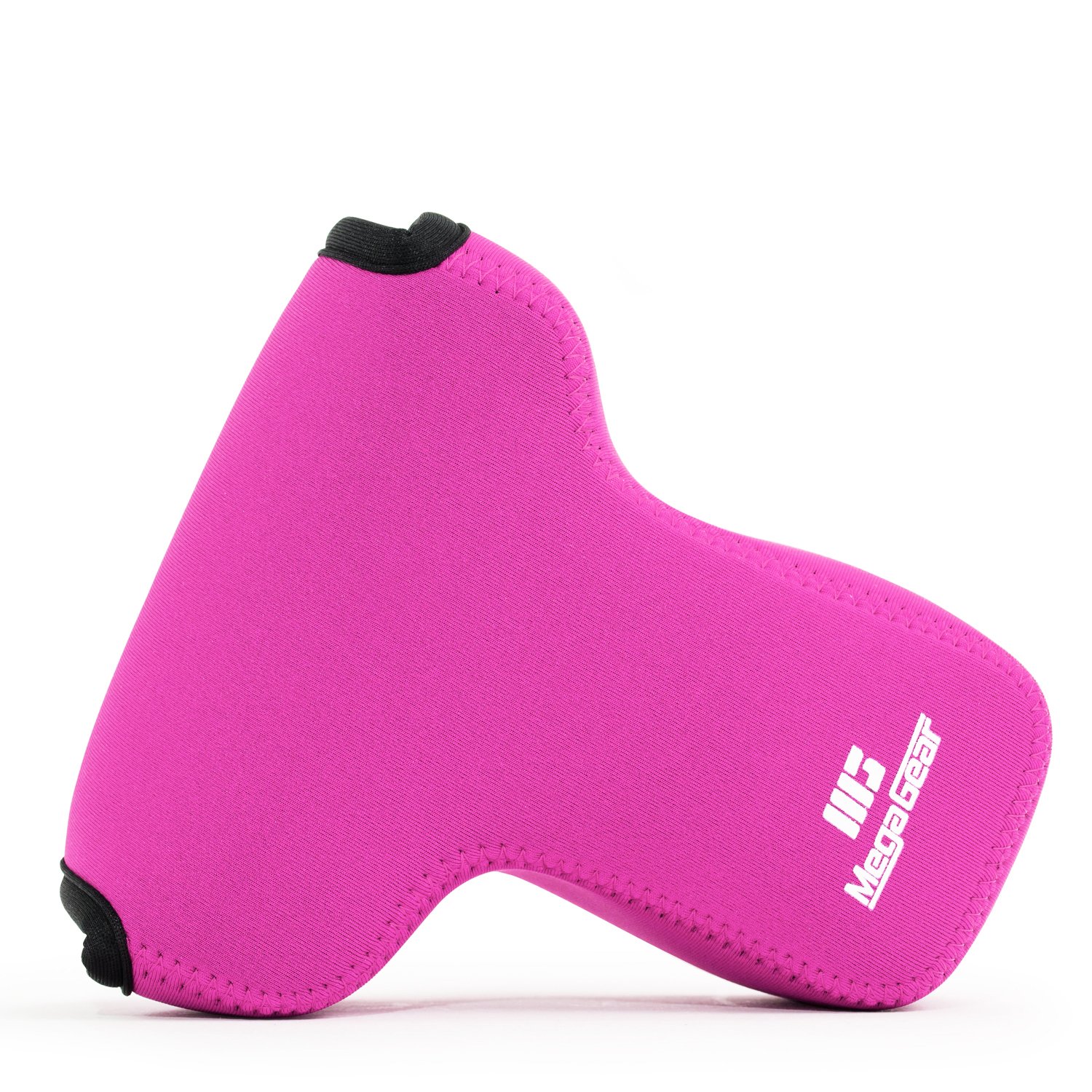 MegaGear MG1199 Ultra Light Neoprene Case with Carabiner for Olympus OM-D E-M5 Mark II 12-40mm Camera - Hot Pink
