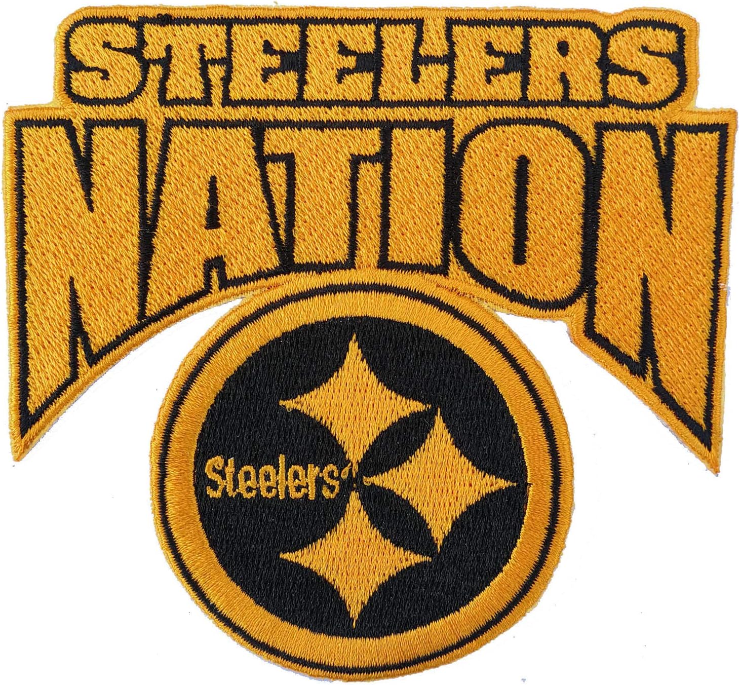 Pittsburgh Steelers Steeler Nation Iron-on NFL Football Jersey Patch 4"