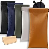 Crastilior Soft Glasses Case Leather eyeglass case