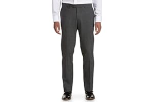 DXL Synrgy Big and Tall Performance Stretch Suit Pants, Grey