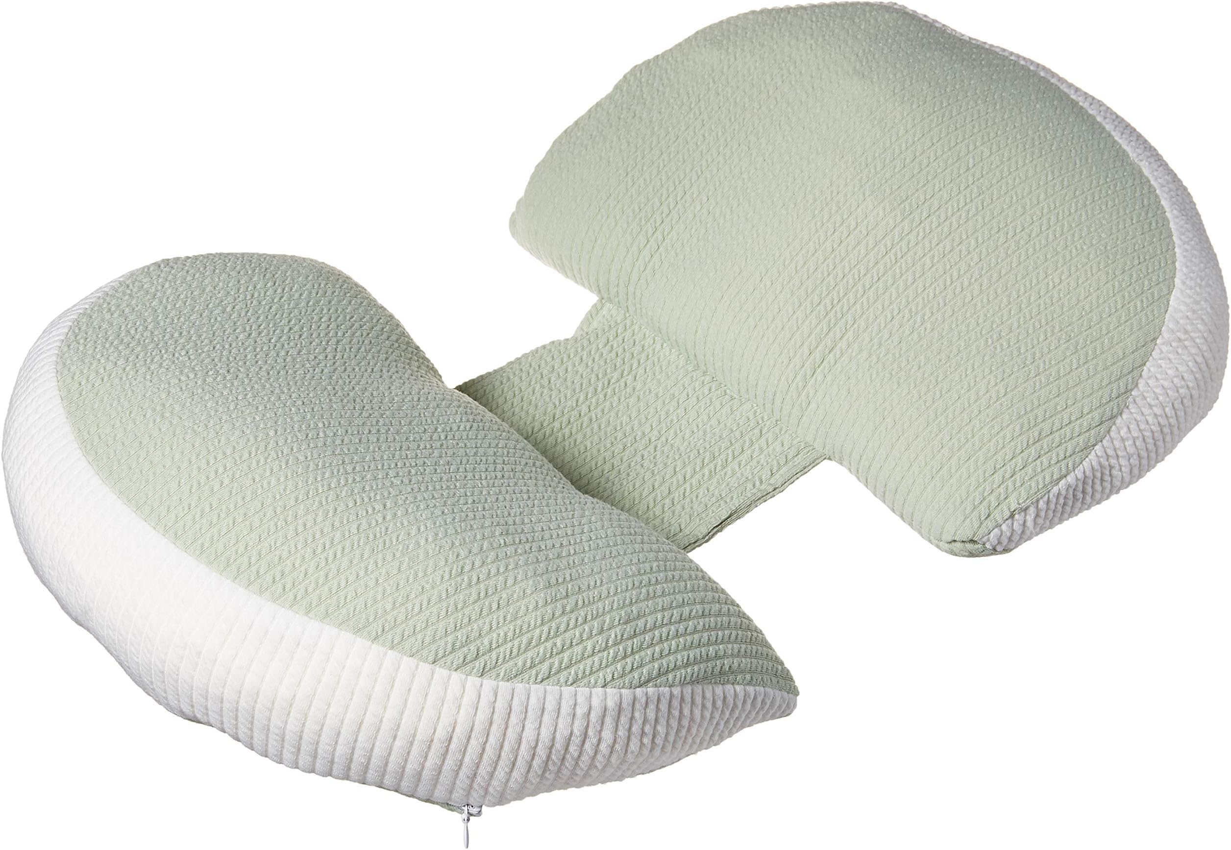 SIMINZICH Natural Latex Pregnancy Pillow for Maternity Women with Detachable Design,C Shaped Body Pillow Wedge Support for Back/Neck/Leg and Belly