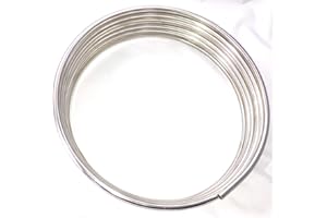 The Stop Shop 16 Ft of 3/8" Stainless Steel Fuel Line Tubing Coil, Grade 304, Made in USA
