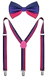 Pride Bowtie and Suspender Set - LGBT Bisexual
