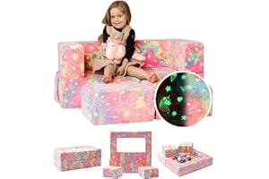 nimboo Kids Couch - Play Couch Sofa for Kids, Kids Couches, Kids Folding Couch for Kids, Toddler Sofa, Kid Couch, Foam Playroom Couch for Kids