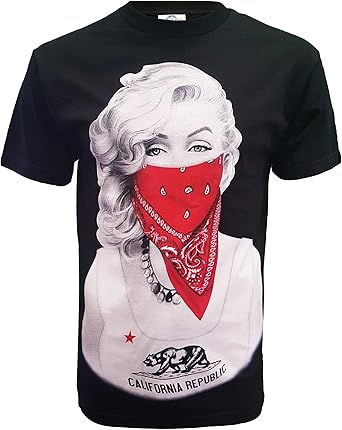 marilyn monroe red bandana shirt