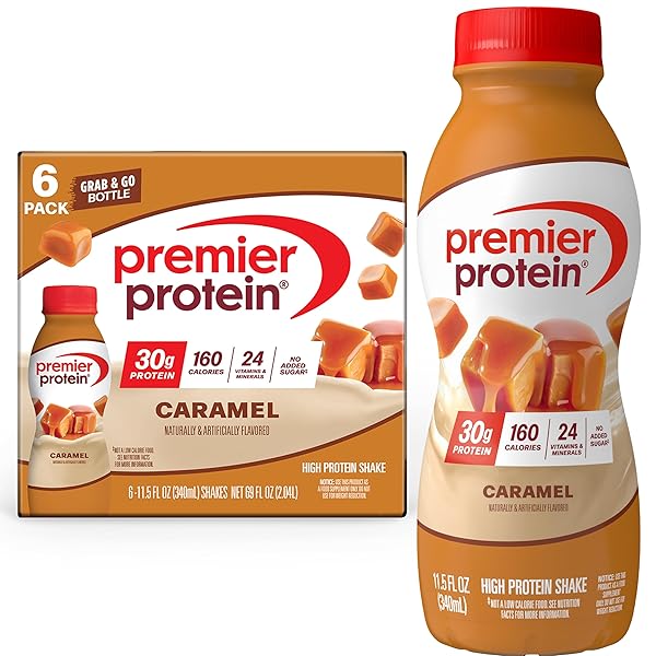 PREMIER PROTEIN SHAKE, CARAMEL, 30G PROTEIN, NO ADDED...