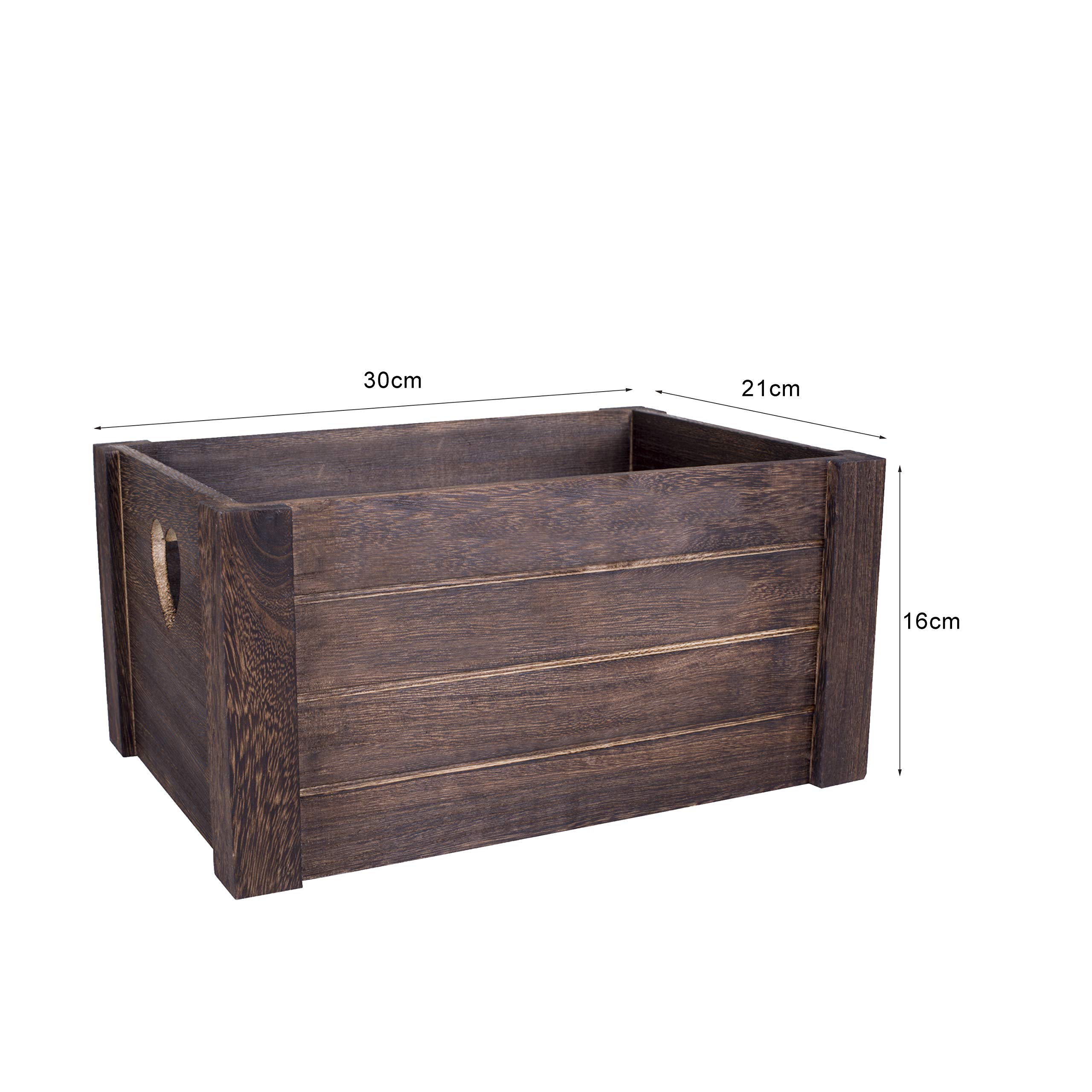 Basic House Brown Heart Shaped Cut Wooden Crates Display Plants Fruits Storage Gift Hamper 1 Medium Buy Online In Belize At Desertcart