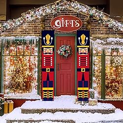 Nutcracker Christmas Banners Front Porch