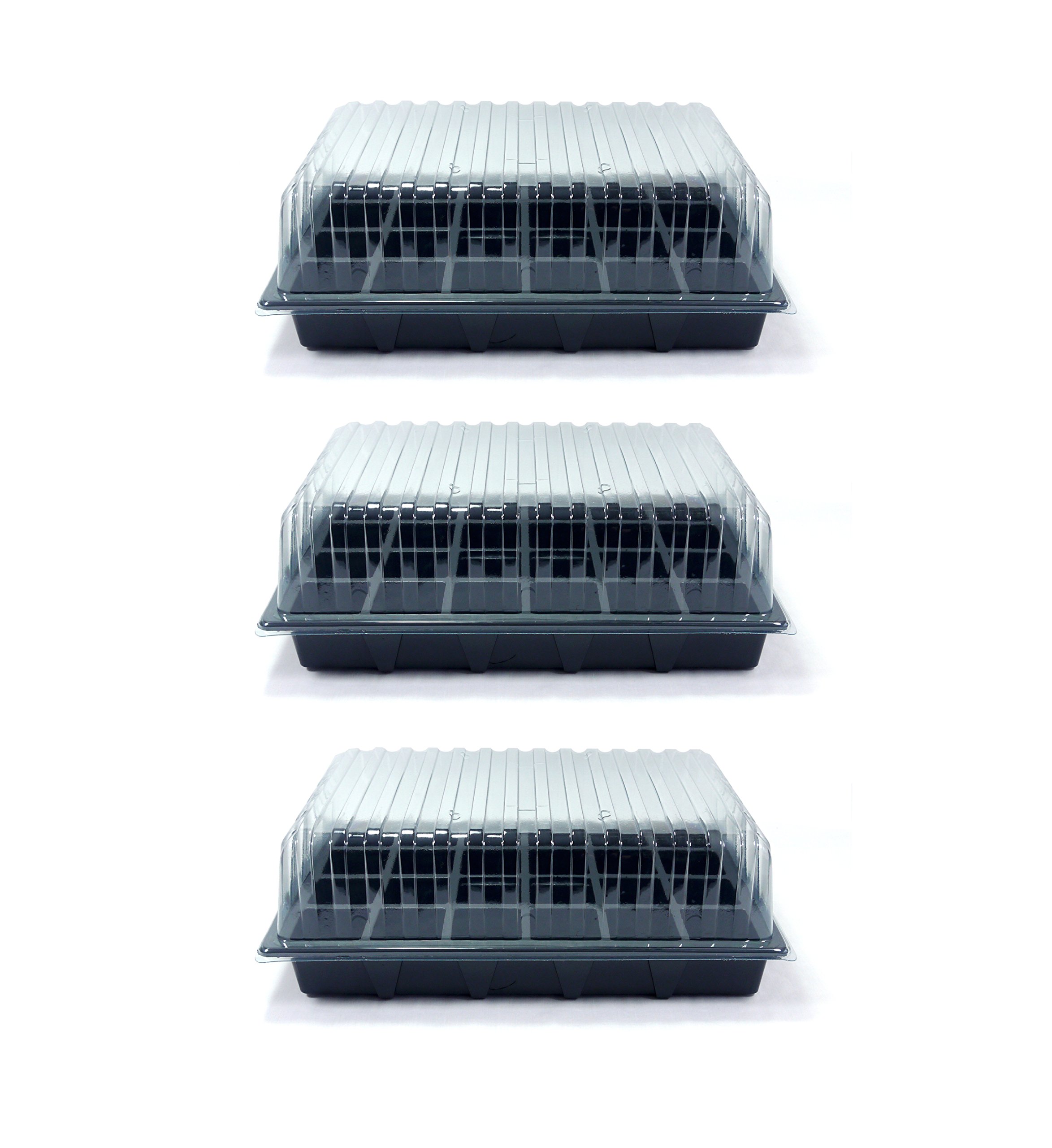 Britten & James Value Pack of 3 Standard Propagators Contains three seed trays, three 24 cell inserts and three clear lids