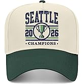 Seattle 2026 Champions Hat | Circle | Premium Adjustable Snapback Baseball Trucker Hats for Men & Women