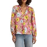Velvet by Graham & Spencer Women's Marysia Garden Print Blouse