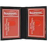 MARSHAL Slim Thin Leather Credit Card ID Mini Wallet Holder Bifold Driver's License Safe