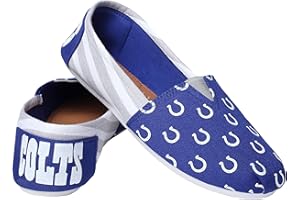 FOCO Women's NFL Team Logo Ladies Fashion Slip On Canvas Shoes