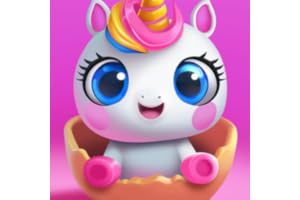Glitter Unicorn - Pet Babysitting & Dress-Up & Virtual Pet Games