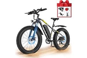 VARUN M26-2 Pro Electric Bike for Adults - Peak 750W/1000W Motor ebikes -Fat Tire EBike Up to 25MPH/28MPH 60+/90+ Miles with 48V 13AH/15AH Removable Battery - 26" ebikes,7-Speed, Lockable Suspension