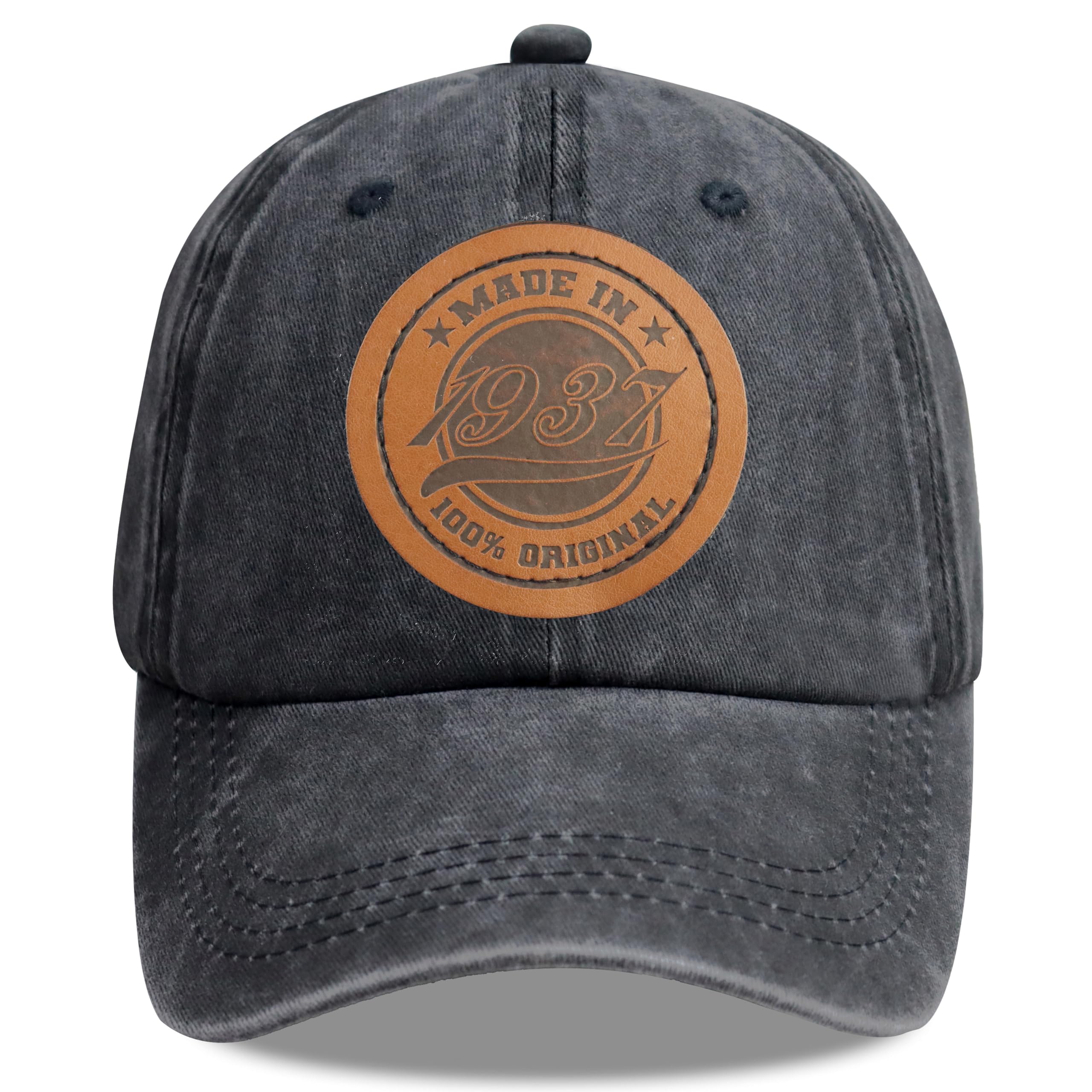 Photo 1 of 88th Birthday Decorations, Made in 1937 100 Percent Original Hats for Men Women, 88 Year Old Limited Edition Baseball Cap Retirement Gifts Mom Dad