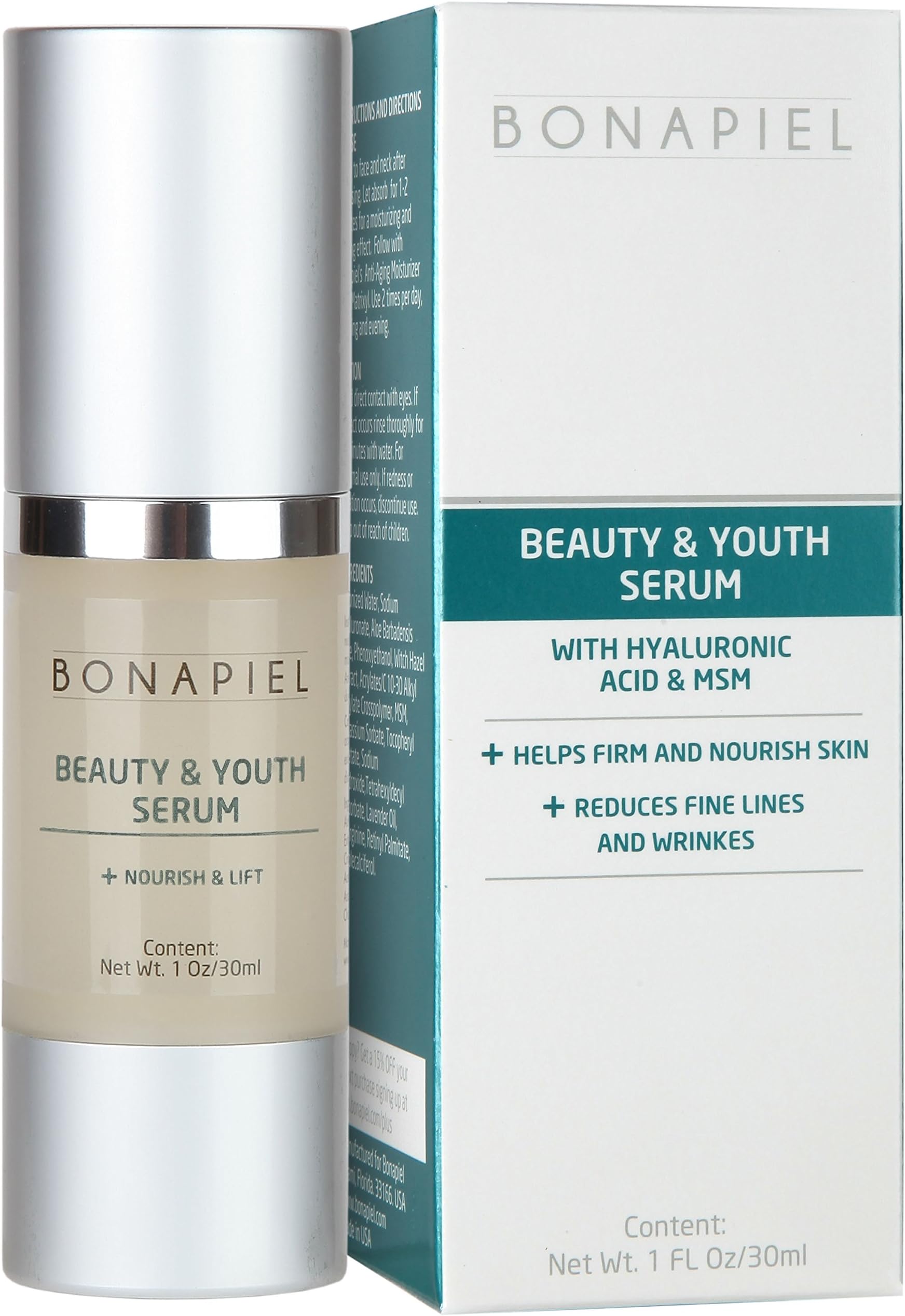 Beauty & Youth Serum - Hyaluronic Acid Serum Tightens and Firms the Skin So You Look Years Younger – Eliminate Fine Lines and Wrinkles With This Best Anti-Aging Serum