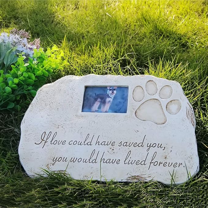 ReCall Pet Tombstone Dog or Cat Memorial Stone Personalized with