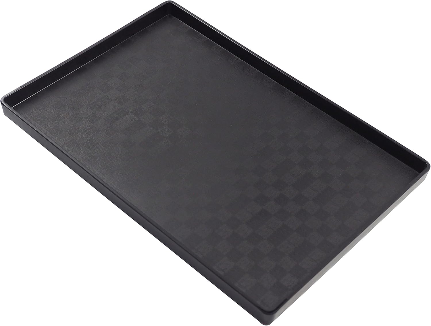 Reptile Food Bowl OMEM Large Water Dish,Feeding Dish, Tortoise Bowl (L, Black lattice)