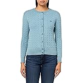Lacoste Womens Washed Effect Cable Knit Cardigan