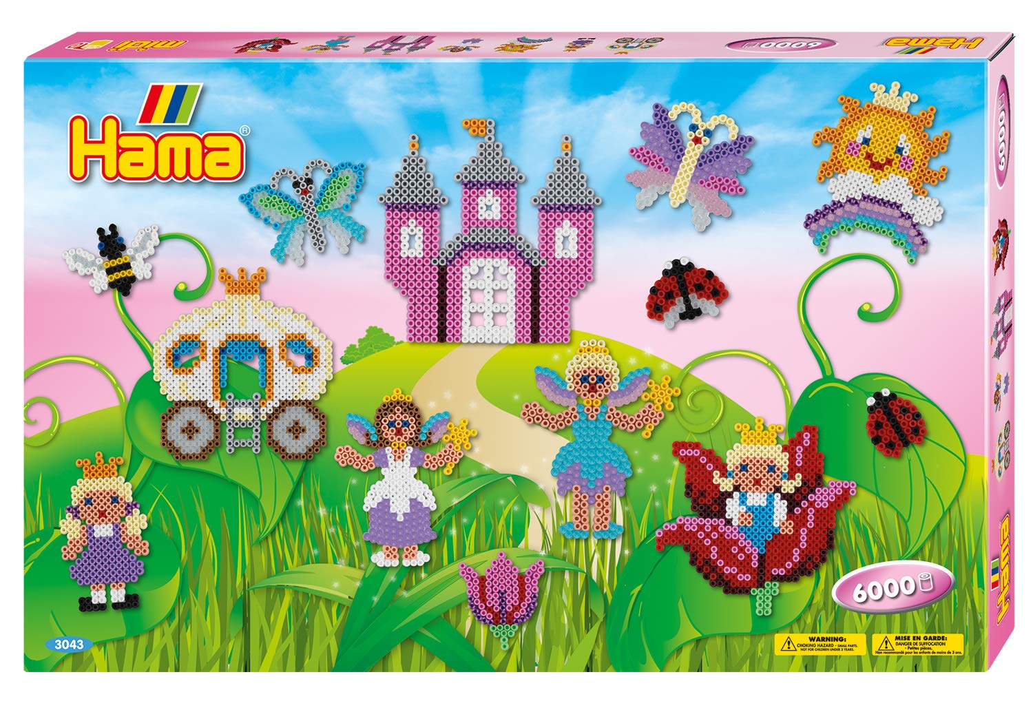 Hama Beads Fairies Gift Box, Arts and Crafts Fuse Beads for Boys and Girls Ages 5+, Official Beads Set with a Fairies Theme