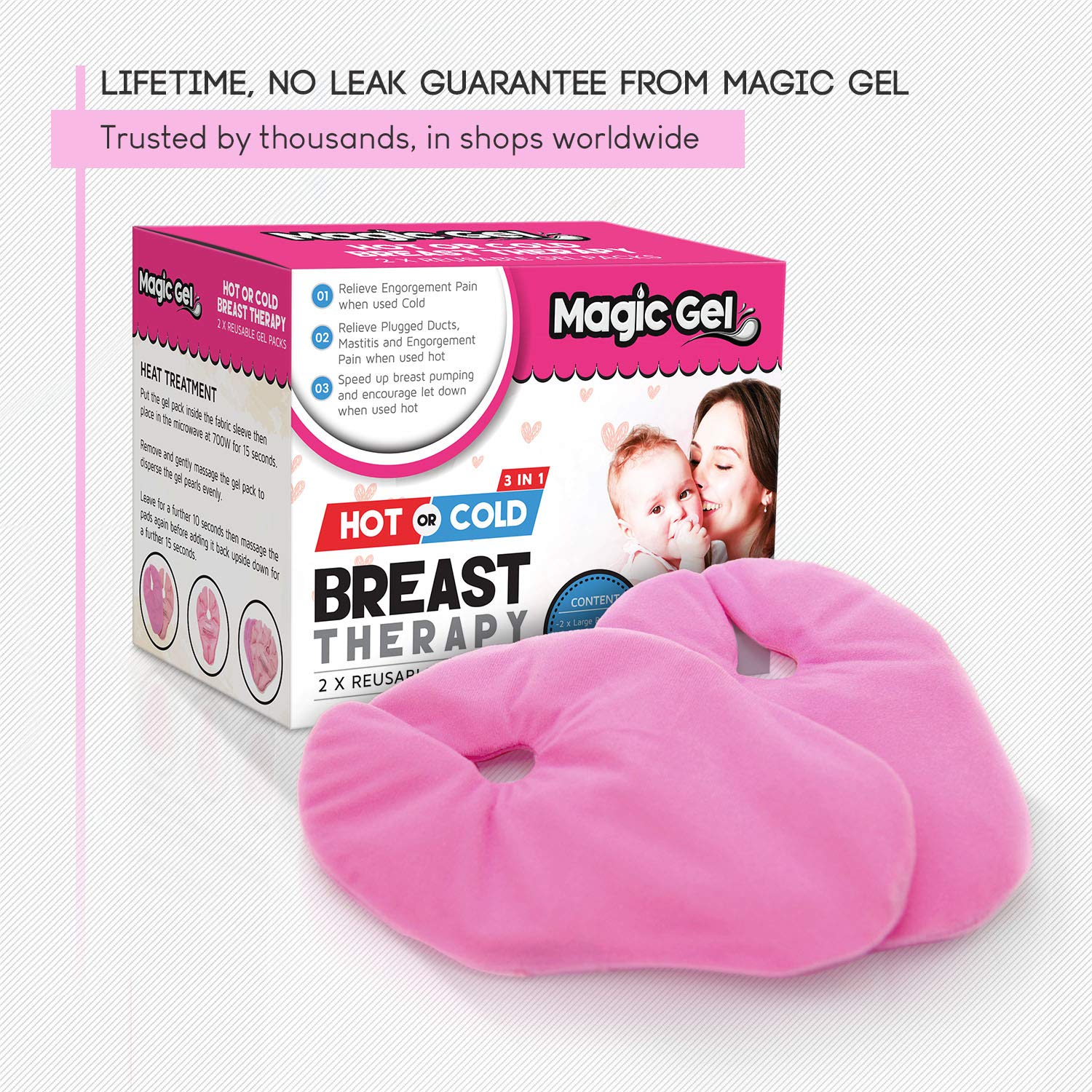 Luxury Breast Gel Packs By Magic Gel Use As A Breast Ice Pack Or