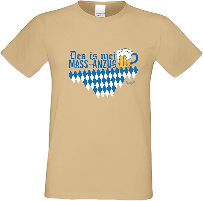 des is MEI Mass Anzug FunMotivSprücheHerrenTShirt Volksfest Dult
