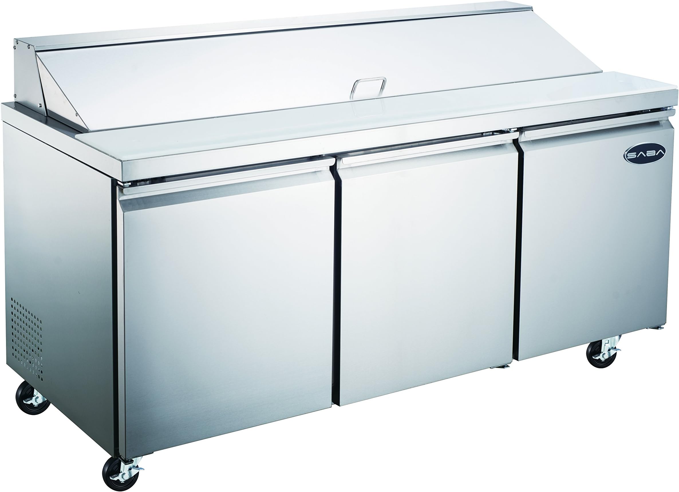 SABA 72" Commercial Sandwich Prep Table Refrigerator