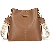 SENDEFN Trendy Bucket Crossbody Bag for Women Soft Shoulder Tote Purses Vegan Leather Crossbody Bags