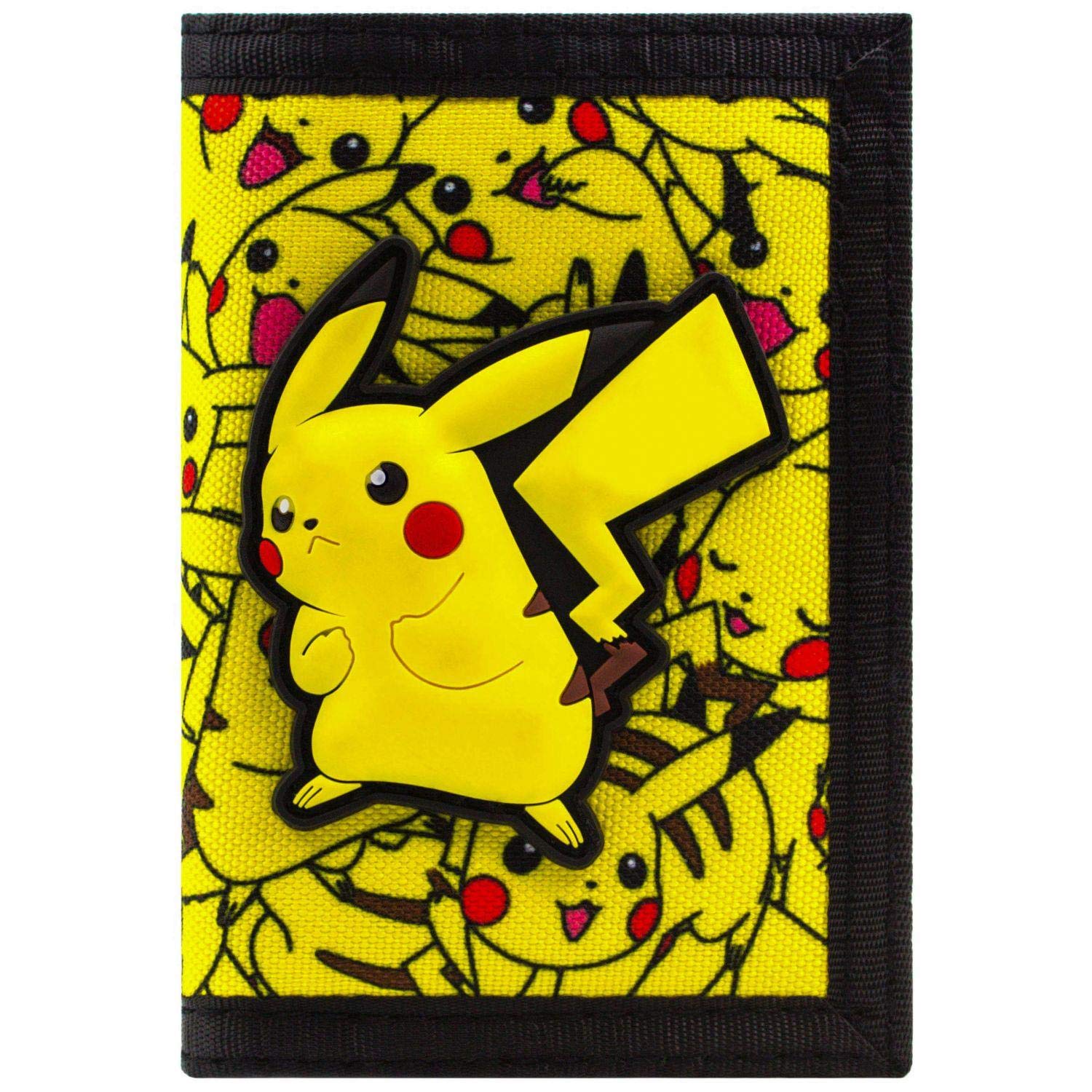 Pokemon Pikachu No.25 Electric Coin & Card Tri-fold Wallet, Yellow — image 1