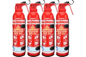 ZIQIANHARD Fire Extinguisher for Home, 4 Pack Vehicle Fire Extinguishers with Mount, Portable Fire Extinguisher Effective on A, B, C, K Fires, Water-Based Extinguisher for Car Boat House Office Kitchen Garage