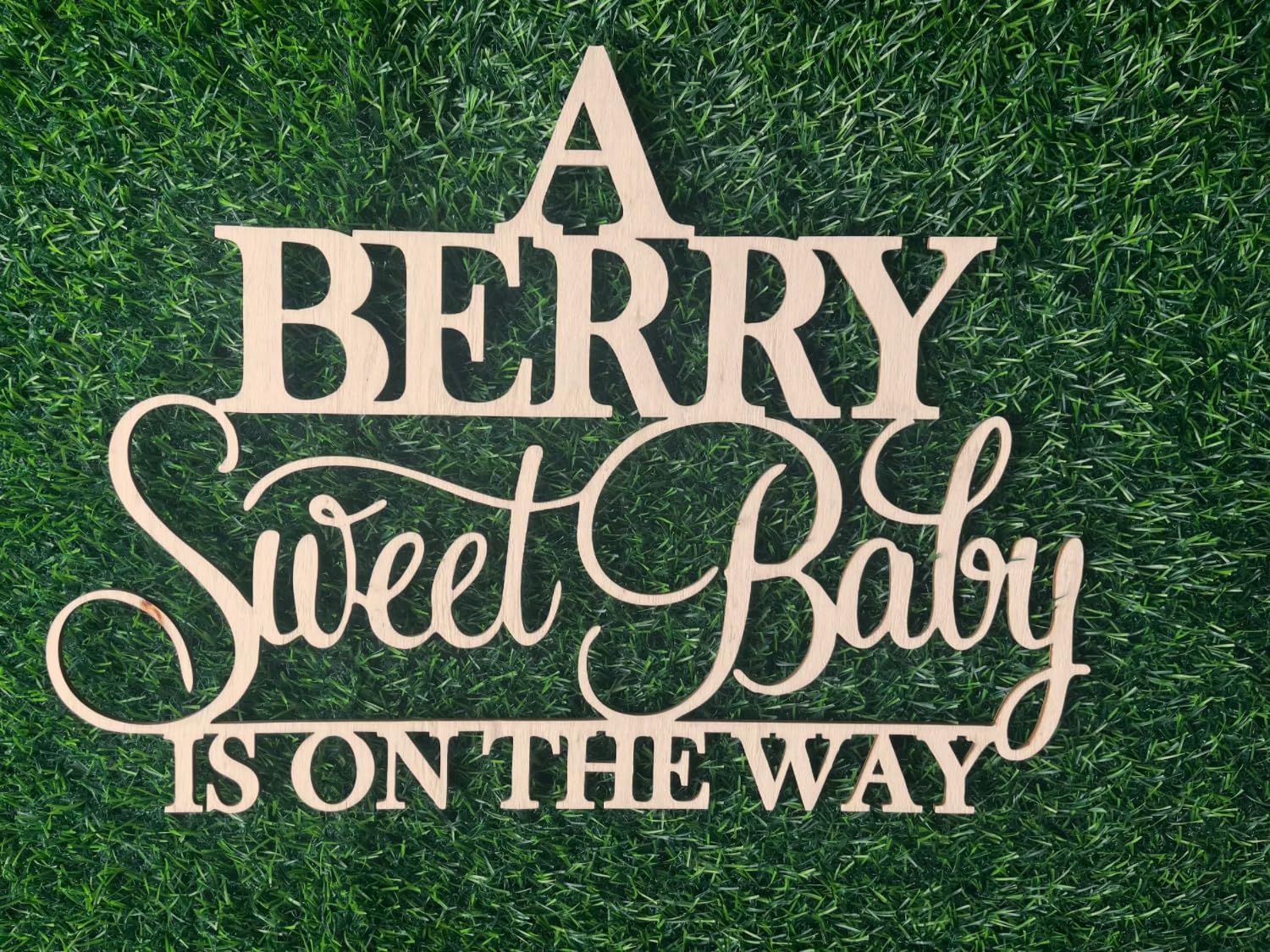 Photo 1 of Wlropted A Berry Sweet Baby is on the way Sign for Backdrop, Baby Shower Wall Decorations Sign for Berry Sweet Fruits Themed Kids' First Birthday Gender Reveal Party Decorations Supplies.