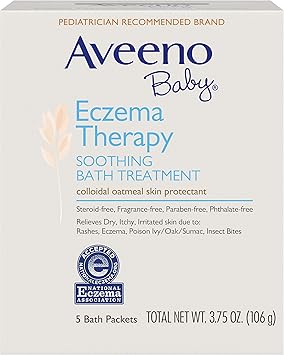 aveeno baby eczema therapy bath treatment