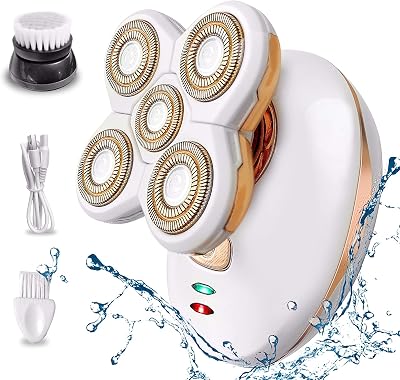 ZAHRVIA Upgrade Electric Lady Shaver Painless 5-Blade Waterproof Rechargeable