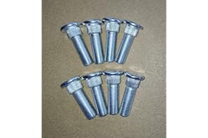 Front Rear Wheel Studs # 90114-10014 Replacement for 2002-2024 Yamaha ATVs Grizzly 125 350 400 450 550 660 700 & Kodiak 700 4