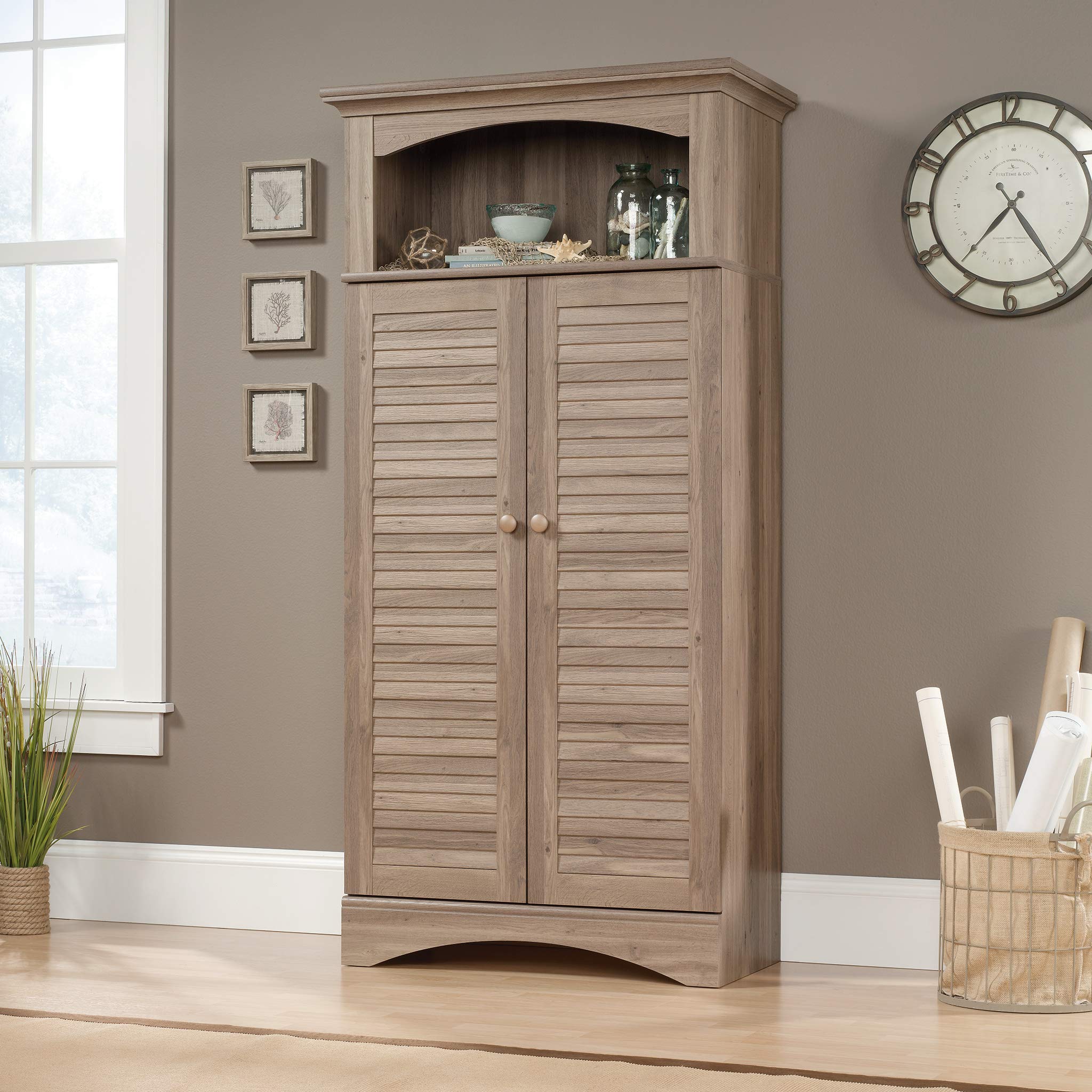 Sauder Harbor View Storage Cabinet Salt Buy Online In El Salvador At Desertcart