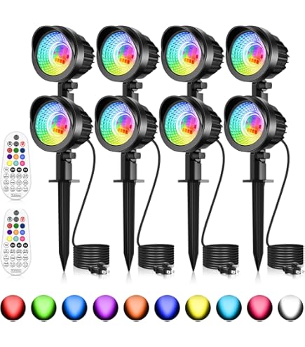 Warm White Spot Lights Outdoor, 12W 3000K Landscape Spot Lights, Ip65...