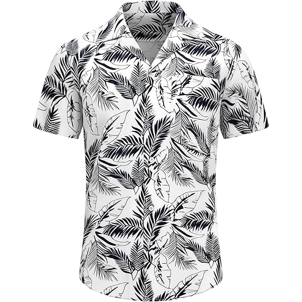 Ky's Original - Camisa Hawaiana De Manga Corta Para Hombre, Con Bolsillo Frontal, Estampado Hawaiano, Flor De Color Marrón Dorado Flor Marrón Dorado. XL