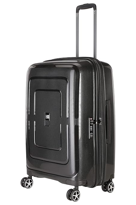 Nasher Miles Amsterdam Expander Hard-Sided Polypropylene Check-in Luggage Black 28 Inch | 75CM Trolley Bag