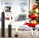BRUBAKER 20 Pack Tree Candles Pyramid Christmas Tree Candles Black view 4