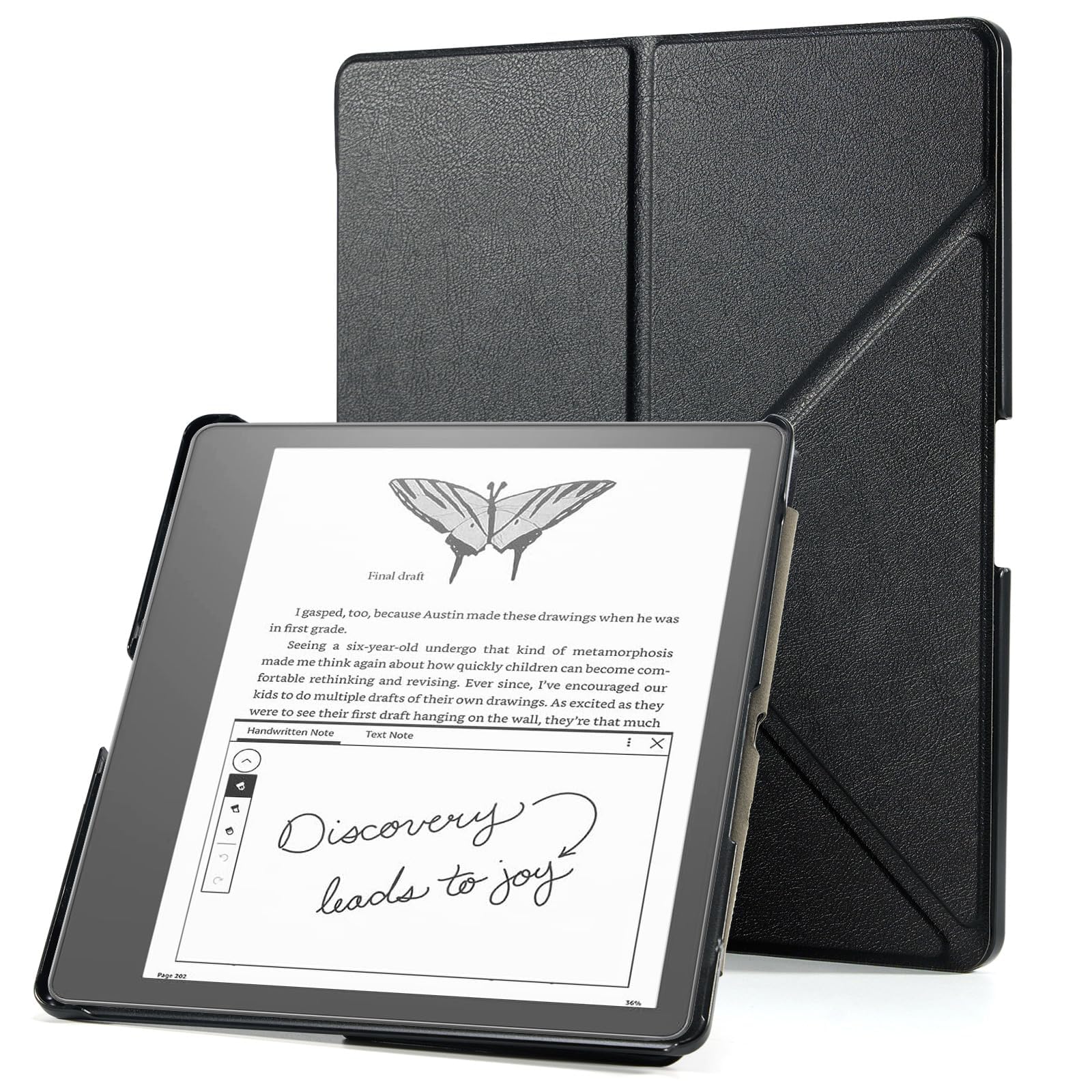 PU Leather Case for Kindle 10.2, for Kindle 2022 Magnetic Case with Folding Stand, Book Cover for 11th Gen - 2022 only, Auto Sleep/Wake - Black